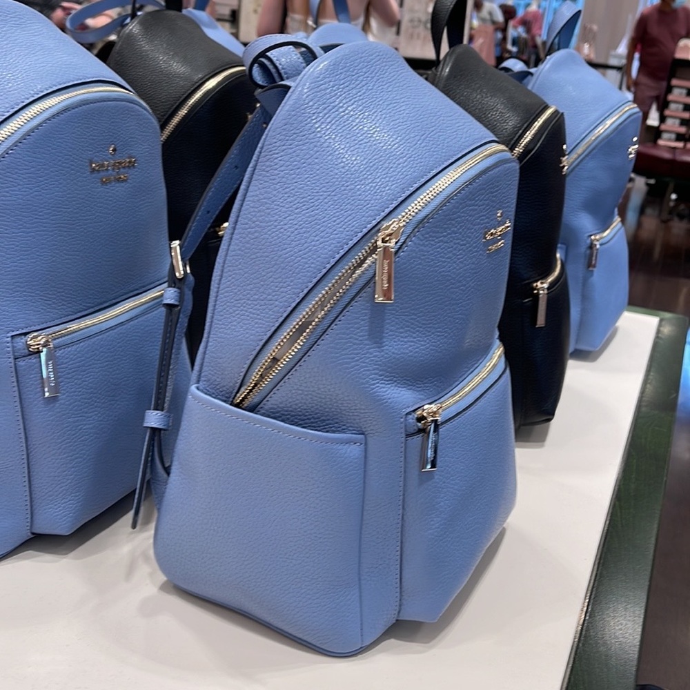 Kate Spade Leila Pebbled Leather Medium Dome Backpack
Dusty Blue - Picture 13 of 16